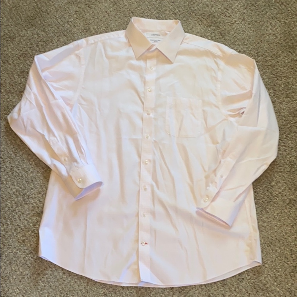 Cremieux light pink dress shirt 17/35